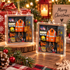 Close-up of Lineman Line Crew Ornament Personalized Christmas Gift for Electrical Utility Worker for streetwear fans in Austin, Texas