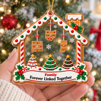 Long Distance Family State Ornament - product detail 7