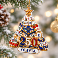Mahjong America 250 Tree Ornament - main product view