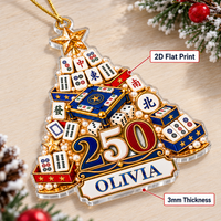 Mahjong America 250 Tree Ornament - product detail 4