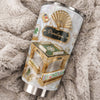 Mahjong Tile Themed Tumbler Personalized Stainless Steel Travel Mug, Custom Name Mahjong Game Night  available at our Austin, Texas warehouse