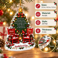 Close-up of Memorial Ornament Spanish Empty Chair Angel Gift Personalized Christmas Tree Decor for streetwear fans in Los Angeles
