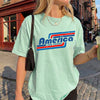 Bojjico America 250 Years Oversized Tee Retro Graphic T-Shirt For Women Y2K Streetwear Vintage Americana Purple Cotton Top 1776-2026 Semiquincentennial Patriotic Independence Day Shirt For Men And Women 4th Of July USA Flag Outfit