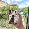 Close-up of Mystical Black Cat Phone Case Celestial Gothic Witchy Design with Gold Stars Moons Bats for Cat Love for streetwear fans in Austin, Texas