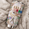 Customer in Austin, Texas wearing Nail Tech Manicure Tools Tumbler Custom Name Pearl Glam Gift for Nail Technicians and Manicurists