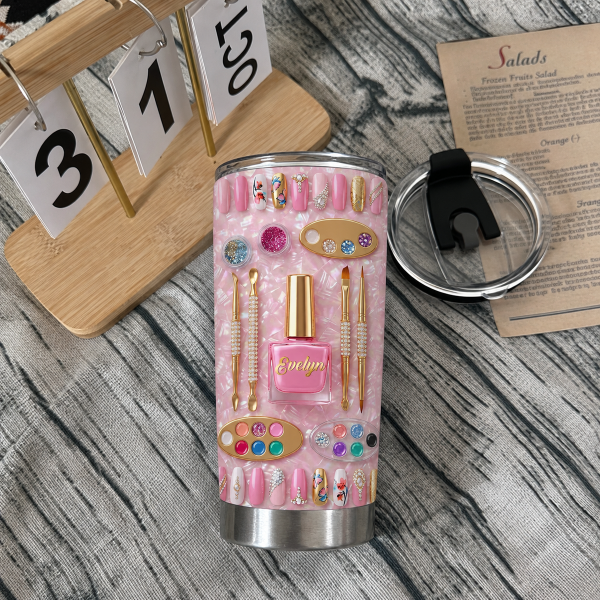 Customer in Austin, Texas wearing Nail Technician Tumbler Awesome Nail Tech Gift For Manicurist