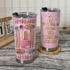 Close-up of Nail Technician Tumbler Awesome Nail Tech Gift For Manicurist for streetwear fans in Austin, Texas