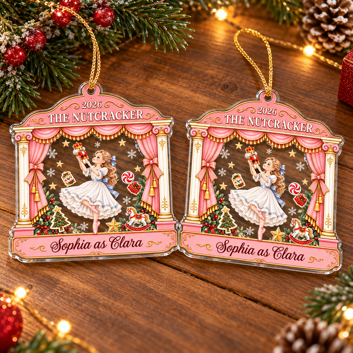 Nutcracker Theatre Ornament - product view 3