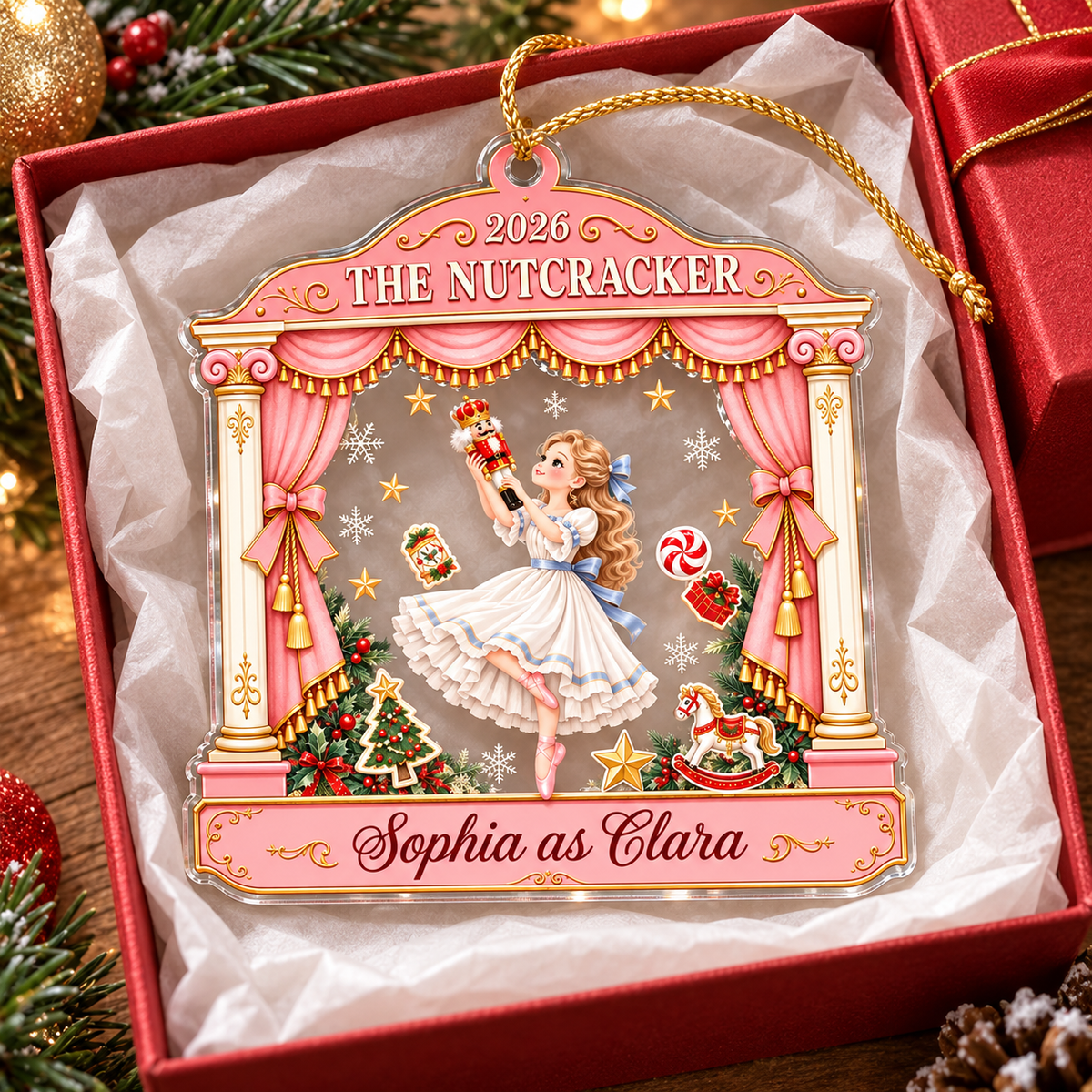 Nutcracker Theatre Ornament - product view 4