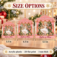 Nutcracker Theatre Ornament - size options