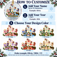 Nutcracker Tree Ornament - personalization instructions