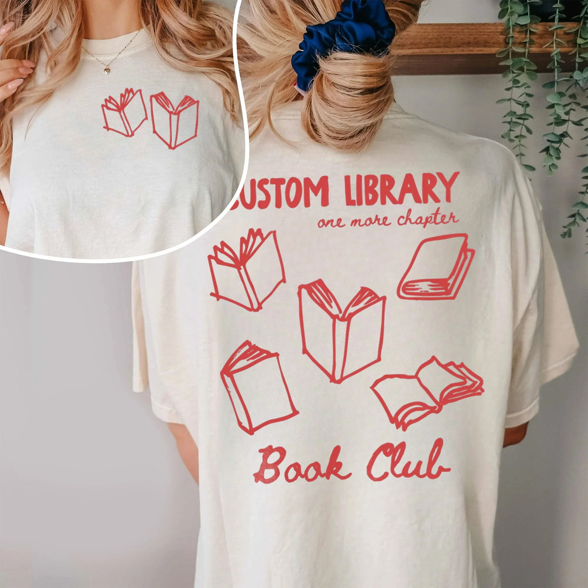 One More Chapter Tee Custom Book Lover Gift Cozy Reading Graphic for Book Club and Librarian