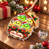 Close-up of Our Family Ornament Personalized Grinch Dim Sum Christmas Gift for streetwear fans in Austin, Texas