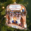 Our First Christmas as Mr. & Mrs. America's 250th Year Ornament, Personalized Newlywed Christmas Gif on a hanger, ready to ship from Austin, Texas