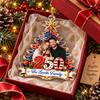Patriotic Christmas Tree Ornament Personalized America 250 Family Keepsake Holiday Gift on a hanger, ready to ship from Austin, Texas
