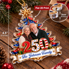 Customer in Austin, Texas wearing Patriotic Christmas Tree Ornament Personalized America 250 Family Keepsake Holiday Gift
