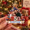 Customer in Austin, Texas wearing Patriotic Christmas Tree Ornament Personalized America 250 Family Keepsake Holiday Gift