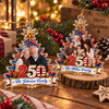 Close-up of Patriotic Christmas Tree Ornament Personalized America 250 Family Keepsake Holiday Gift for streetwear fans in Austin, Texas