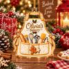 Customer in Austin, Texas wearing Personalized Apron Ornament Custom Name Christmas Tree Decor for Bakers Chefs Home Cooks Holiday Kee