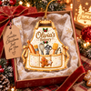 Customer in Austin, Texas wearing Personalized Apron Ornament Custom Name Christmas Tree Decor for Bakers Chefs Home Cooks Holiday Kee