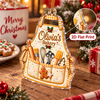 Close-up of Personalized Apron Ornament Custom Name Christmas Tree Decor for Bakers Chefs Home Cooks Holiday Kee for streetwear fans in Austin, Texas