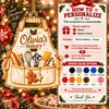 Close-up of Personalized Apron Ornament Custom Name Christmas Tree Decor for Bakers Chefs Home Cooks Holiday Kee for streetwear fans in Austin, Texas