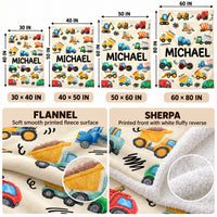 Colorful Construction Vehicles blanket - 08-guide