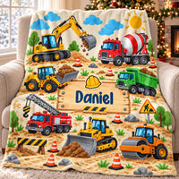 Construction Site Name blanket - main view