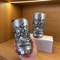 Dirt Bike Mountain Rider tumbler - 03-held