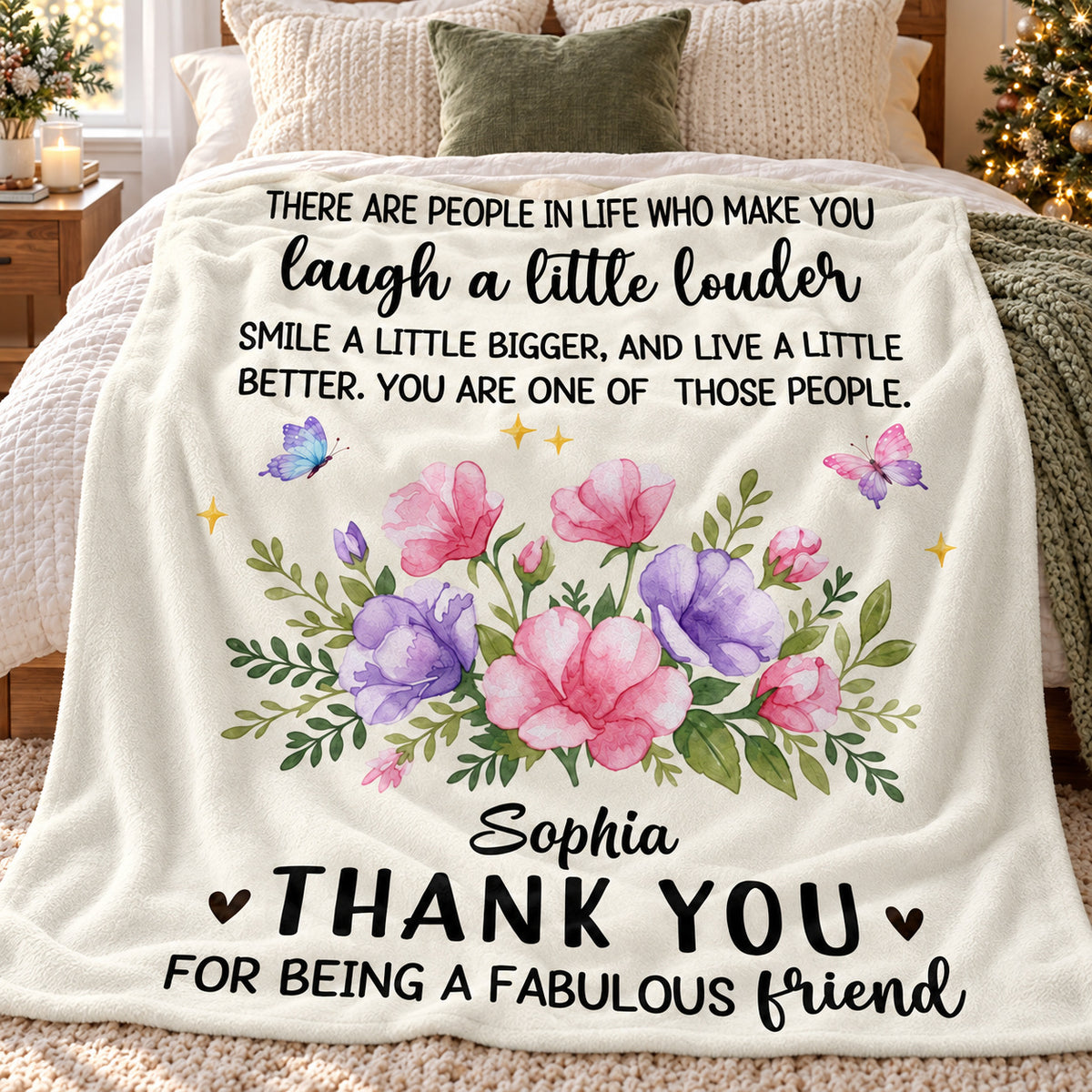 Fabulous Friend Birth Flower blanket - 05-bed