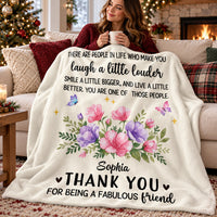 Fabulous Friend Birth Flower blanket - 06-cozy