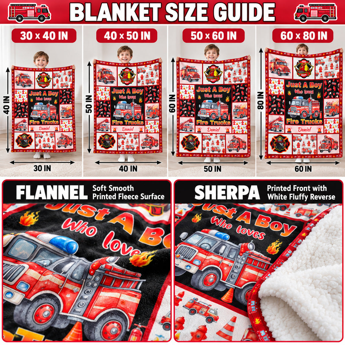 Fire Truck Boy blanket - 08-guide