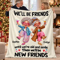 Funny Old Friends Dancing blanket - 07-gift