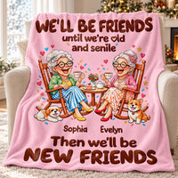 Funny Rocking Chair Friends blanket - main view