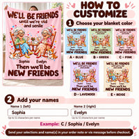 Funny Rocking Chair Friends blanket - how to personalize