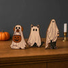 Personalized Ghost Family Custom Name Halloween Shelf Sitter Wooden Figurine