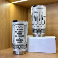 Grandpa Tools Family Names tumbler - 02-shelf