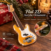 Close-up of Personalized Guitar Christmas Ornament Custom Name Holiday Tree Decor Gift for Music Lovers for streetwear fans in Austin, Texas
