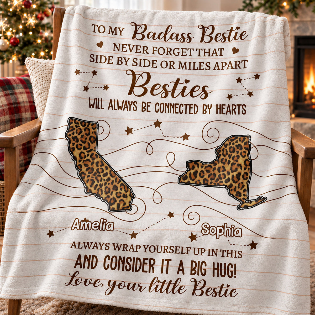 Long Distance Leopard States blanket - 03-closeup