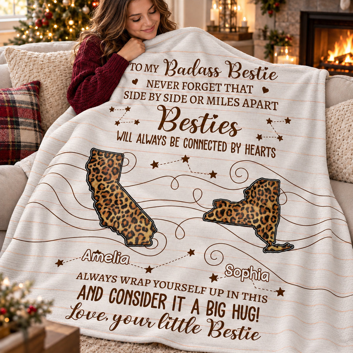 Long Distance Leopard States blanket - 06-cozy