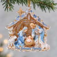 Personalized Nativity Family Ornament - main product view