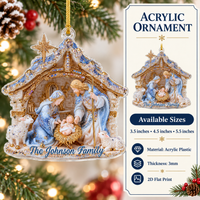 Personalized Nativity Family Ornament - product detail 4