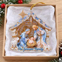 Personalized Nativity Family Ornament - product detail 6