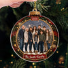 Personalized Photo Christmas Ornament Custom Family Holiday Keepsake Glass Bauble Gift on a hanger, ready to ship from Austin, Texas