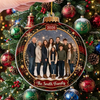 Personalized Photo Christmas Ornament Custom Family Holiday Keepsake Glass Bauble Gift available at our Austin, Texas warehouse