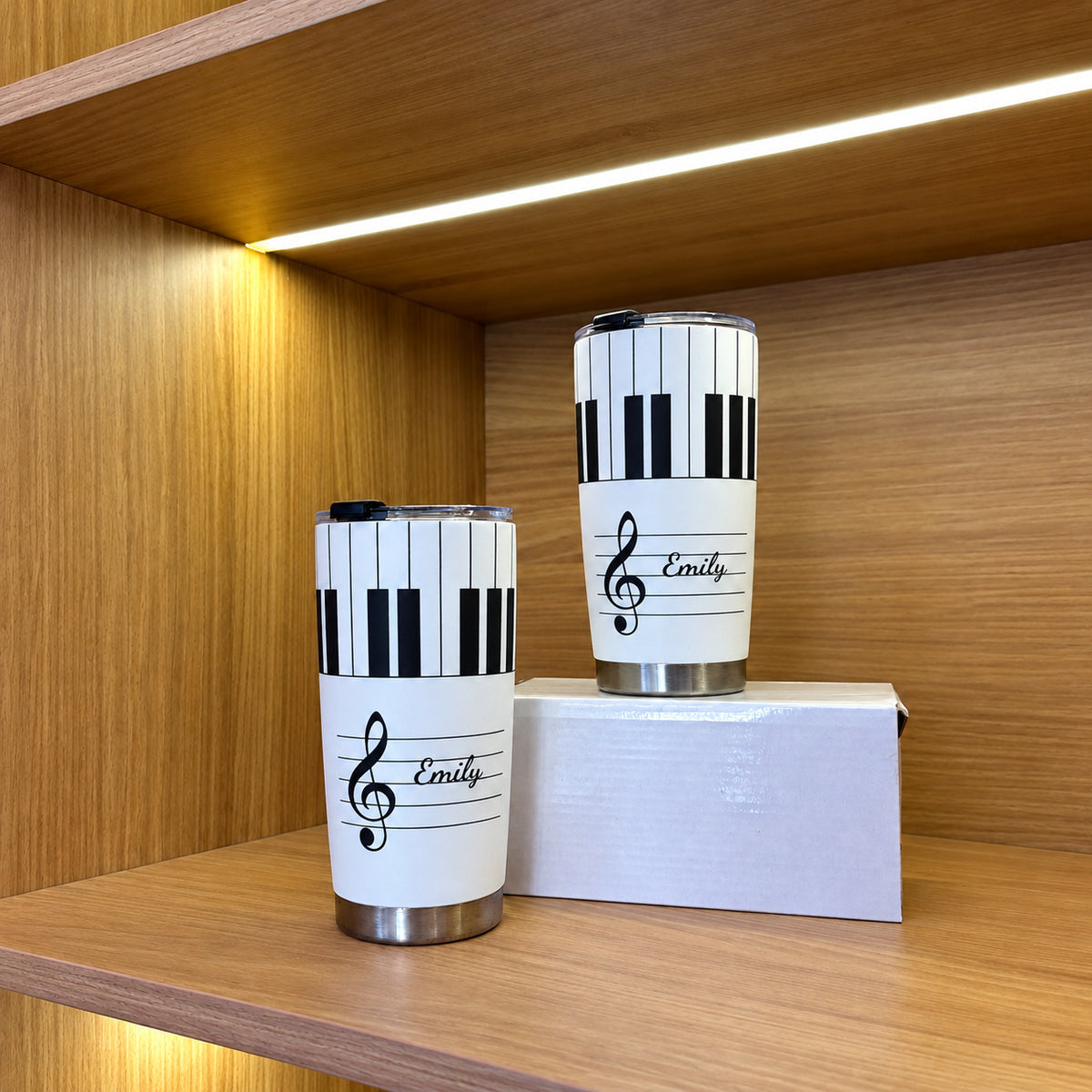 Piano Keys Name tumbler - 02-shelf