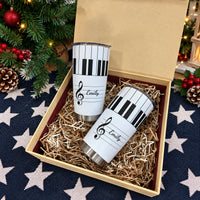 Piano Keys Name tumbler - 06-gift