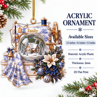 Personalized Sewing Machine Ornament - product detail 9