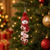 Personalized Snowman Ornament Custom Name Christmas Tree Decor Gift for Family Kids on a hanger, ready to ship from Austin, Texas