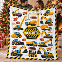 Yellow Construction Caution blanket - 07-gift